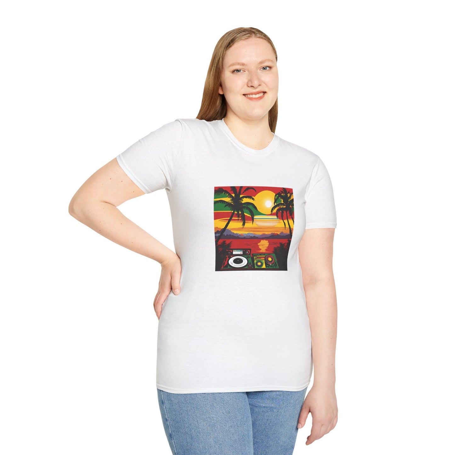 Reggae Beach T-Shirt | Unisex Softstyle