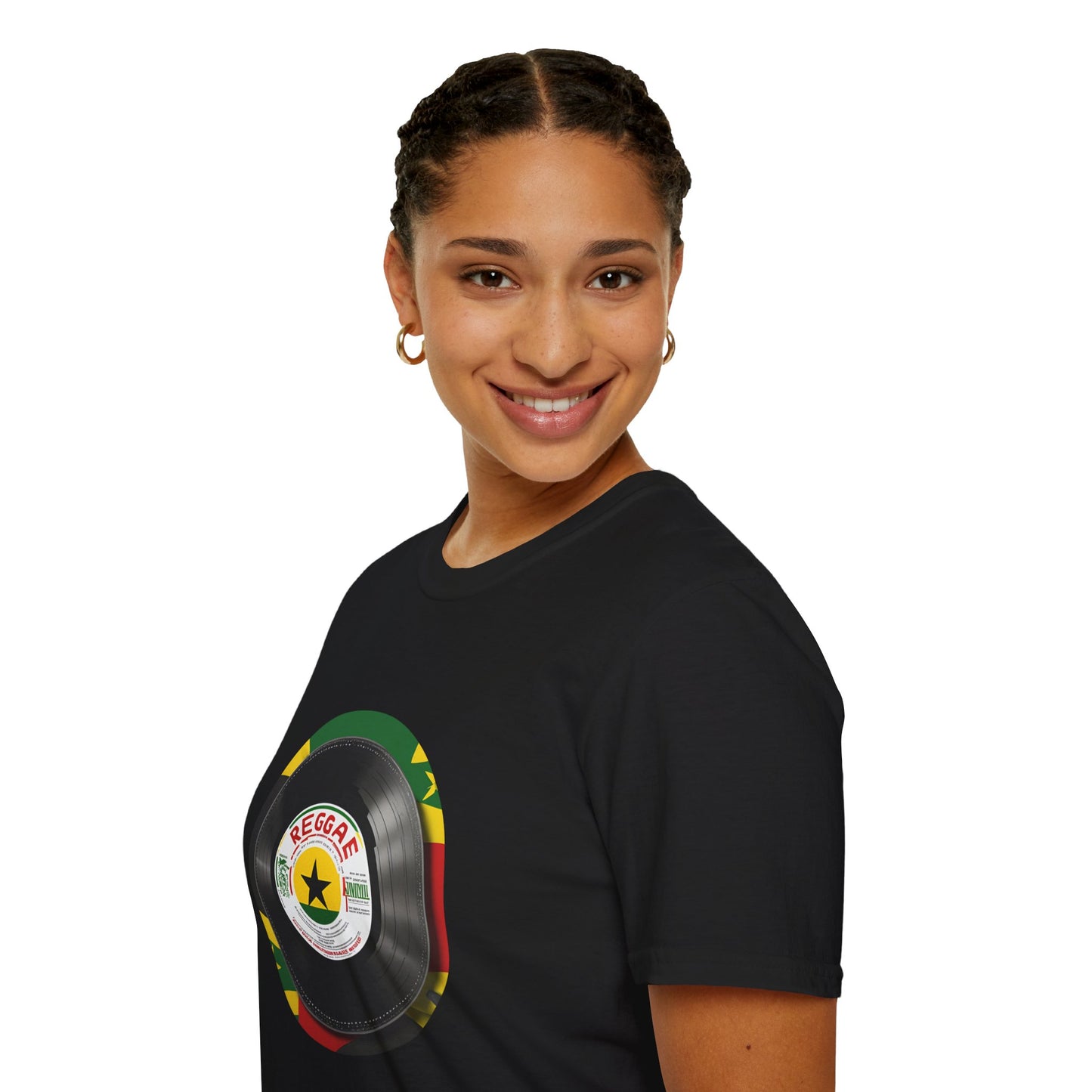 Red Yellow Green Vinyl T-Shirt | Unisex Softstyle