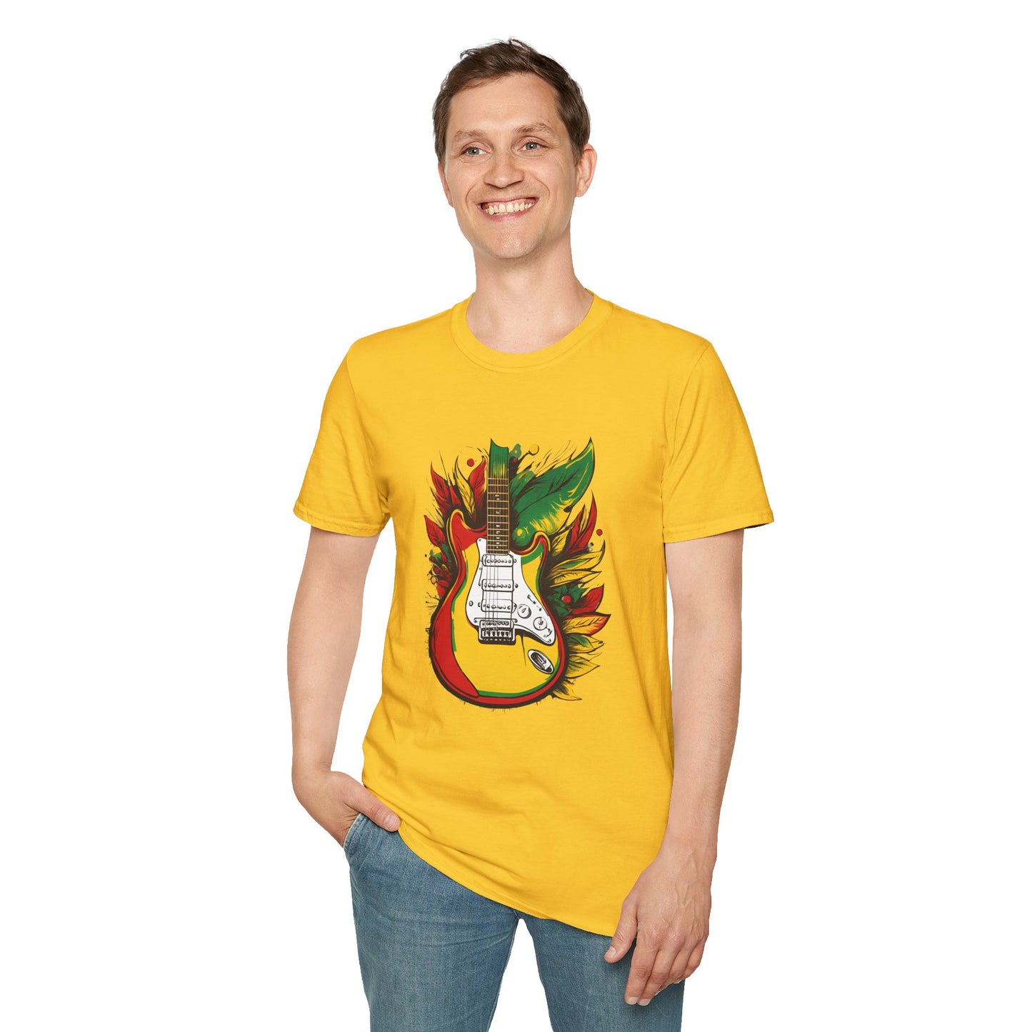 Reggae Guitar T-Shirt | Unisex Softstyle