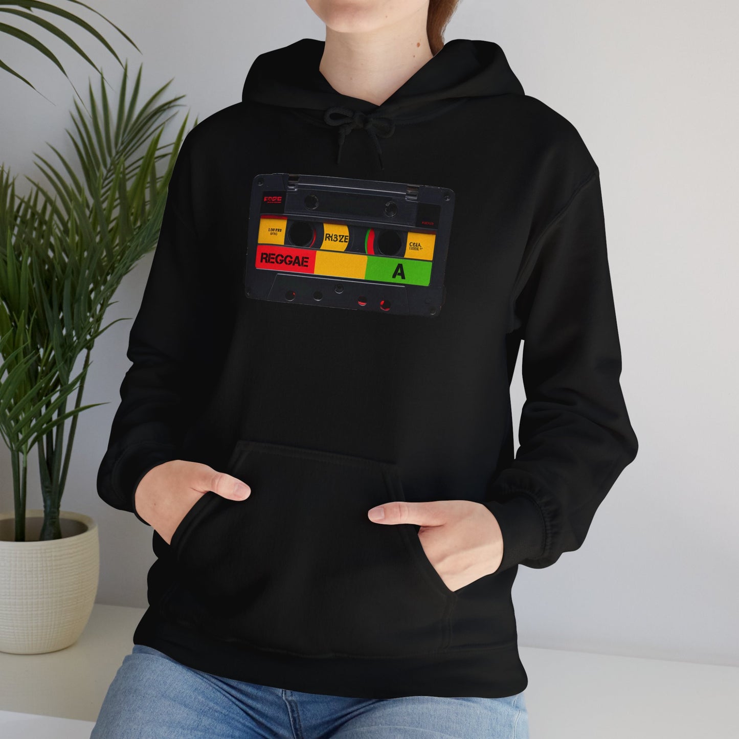 Reggae Cassette Hooded Sweatshirt | Unisex Heavy Blend™