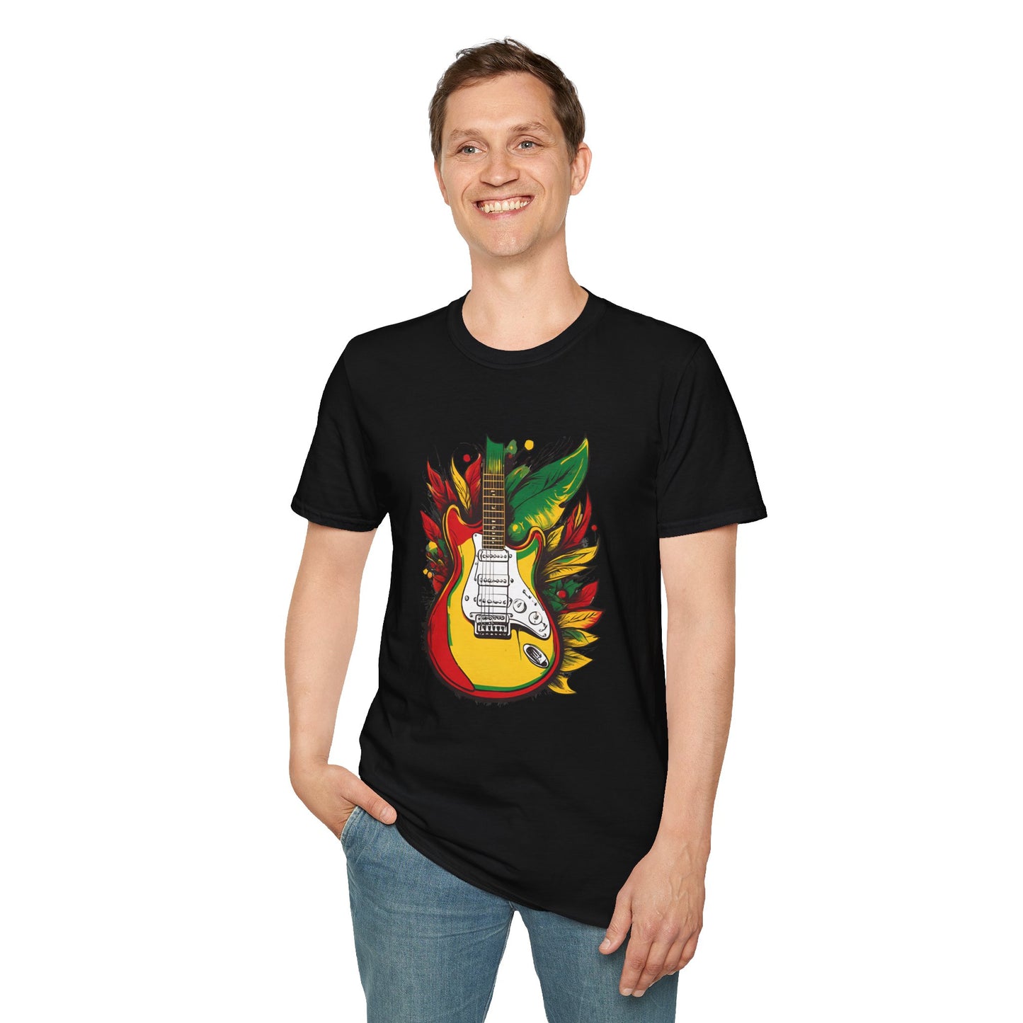 Reggae Guitar T-Shirt | Unisex Softstyle