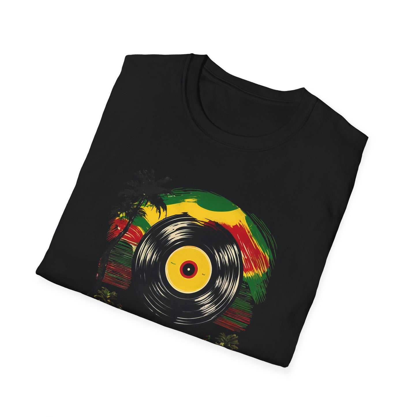 Retro Vinyl Reggae T-Shirt | Unisex Softstyle