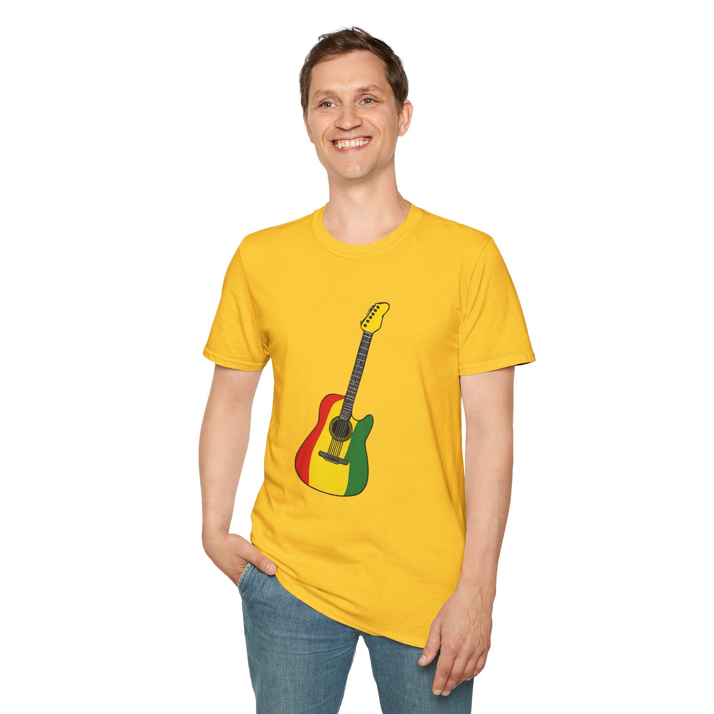 Reggae Guitar T-Shirt | Unisex Softstyle