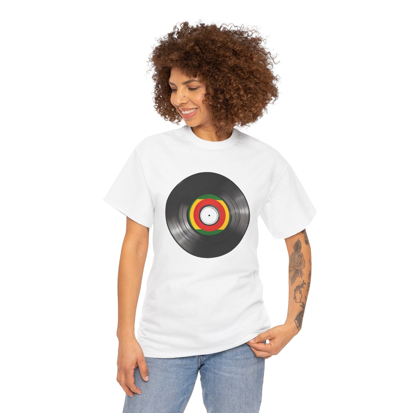 Vinyl Record Tee — Retro Music Record Graphic T-Shirt
