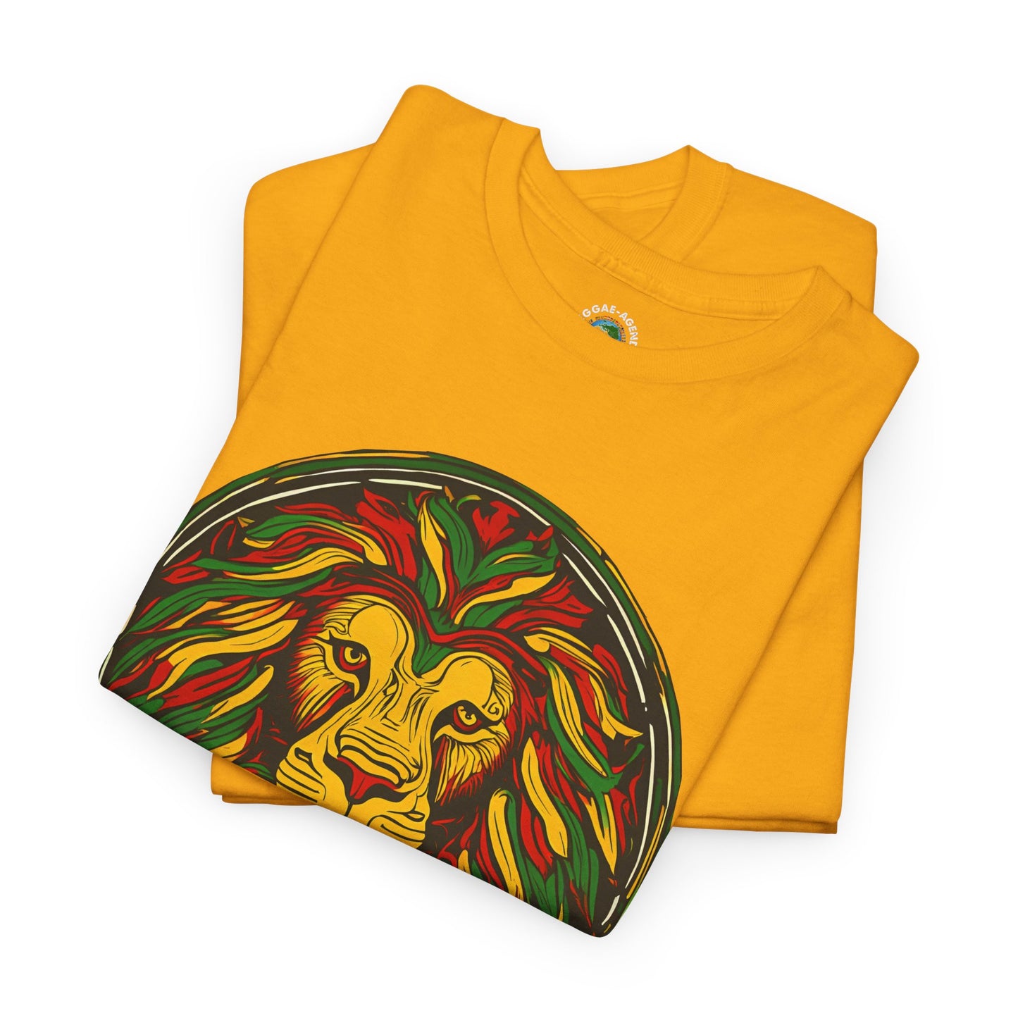 Lion Rasta Graphic T‑Shirt — Reggae Lion Circle Design