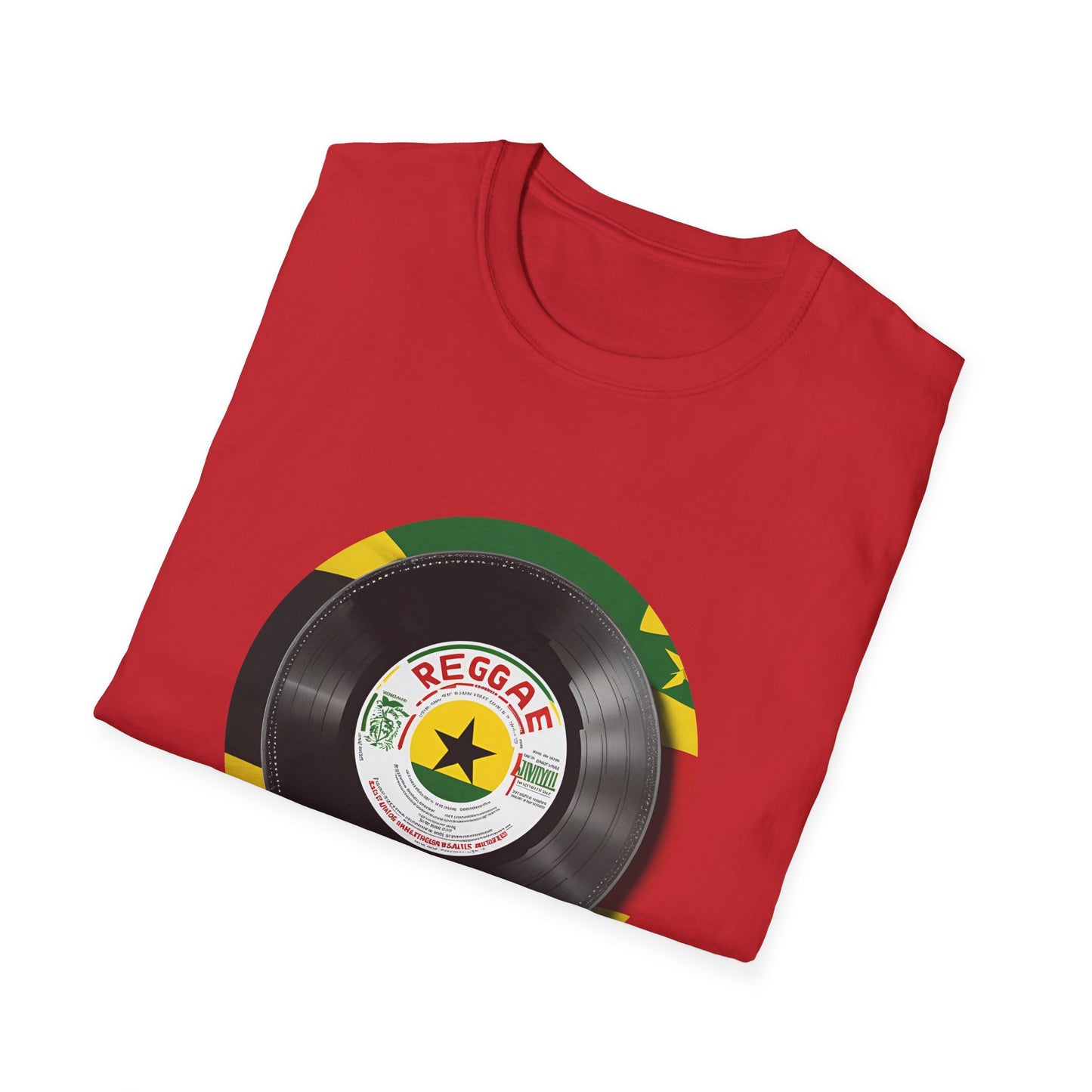 Red Yellow Green Vinyl T-Shirt | Unisex Softstyle