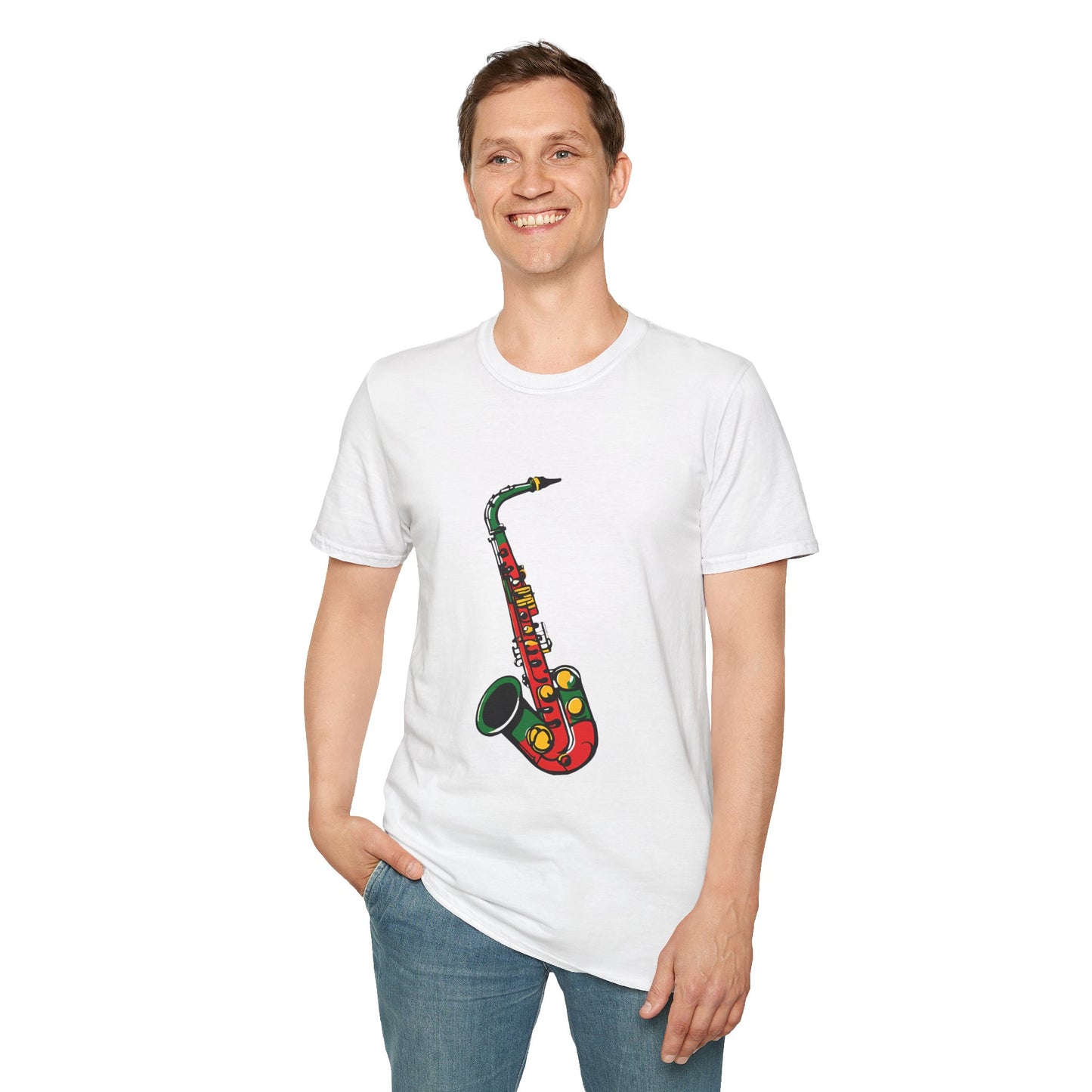 Reggae Saxophone T-Shirt | Unisex Softstyle