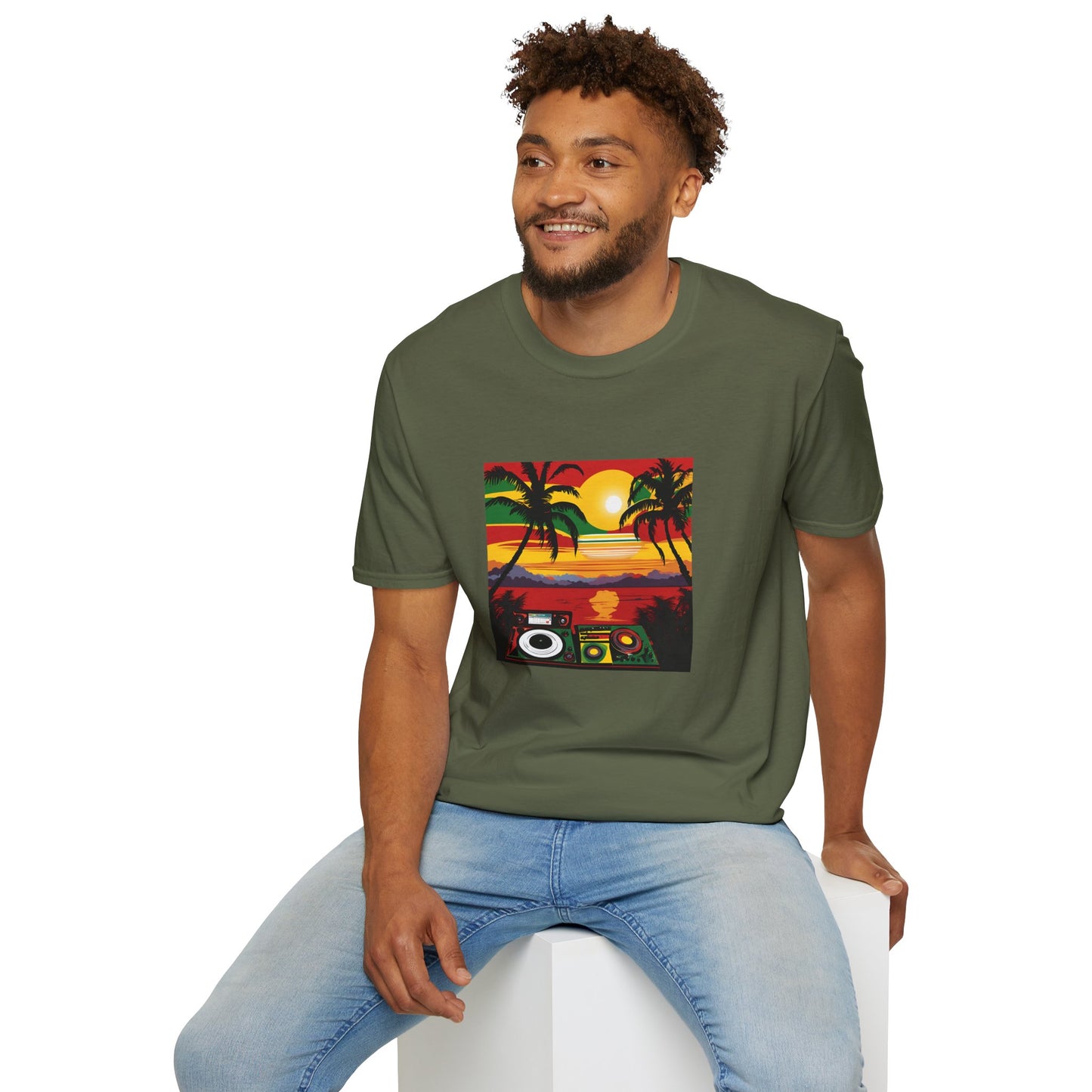 Reggae Beach T-Shirt | Unisex Softstyle