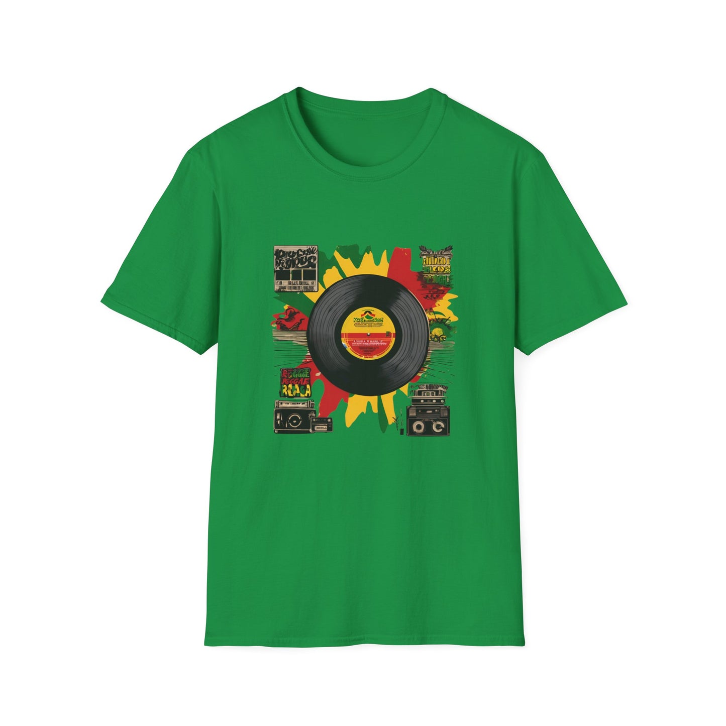 Retro Vinyl Jamaica T-Shirt | Unisex Softstyle