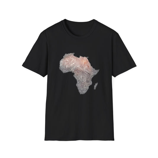 T-Shirt Fingerprint Africa | Unisex Softstyle