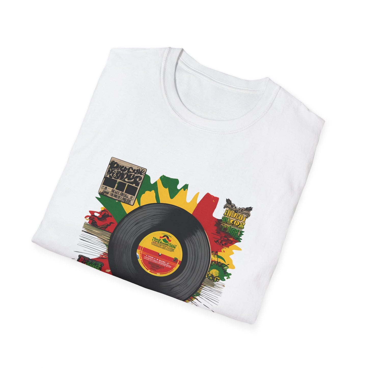 Retro Vinyl Jamaica T-Shirt | Unisex Softstyle