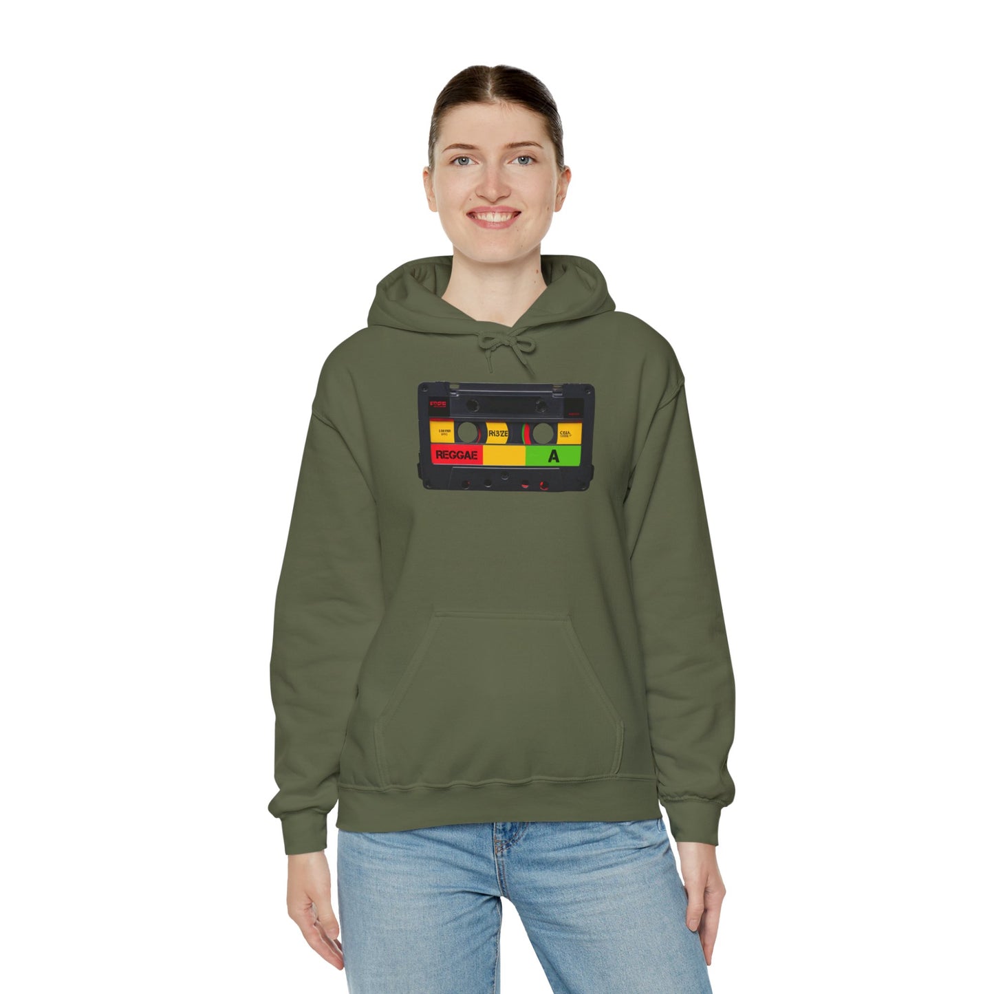 Reggae Cassette Hooded Sweatshirt | Unisex Heavy Blend™