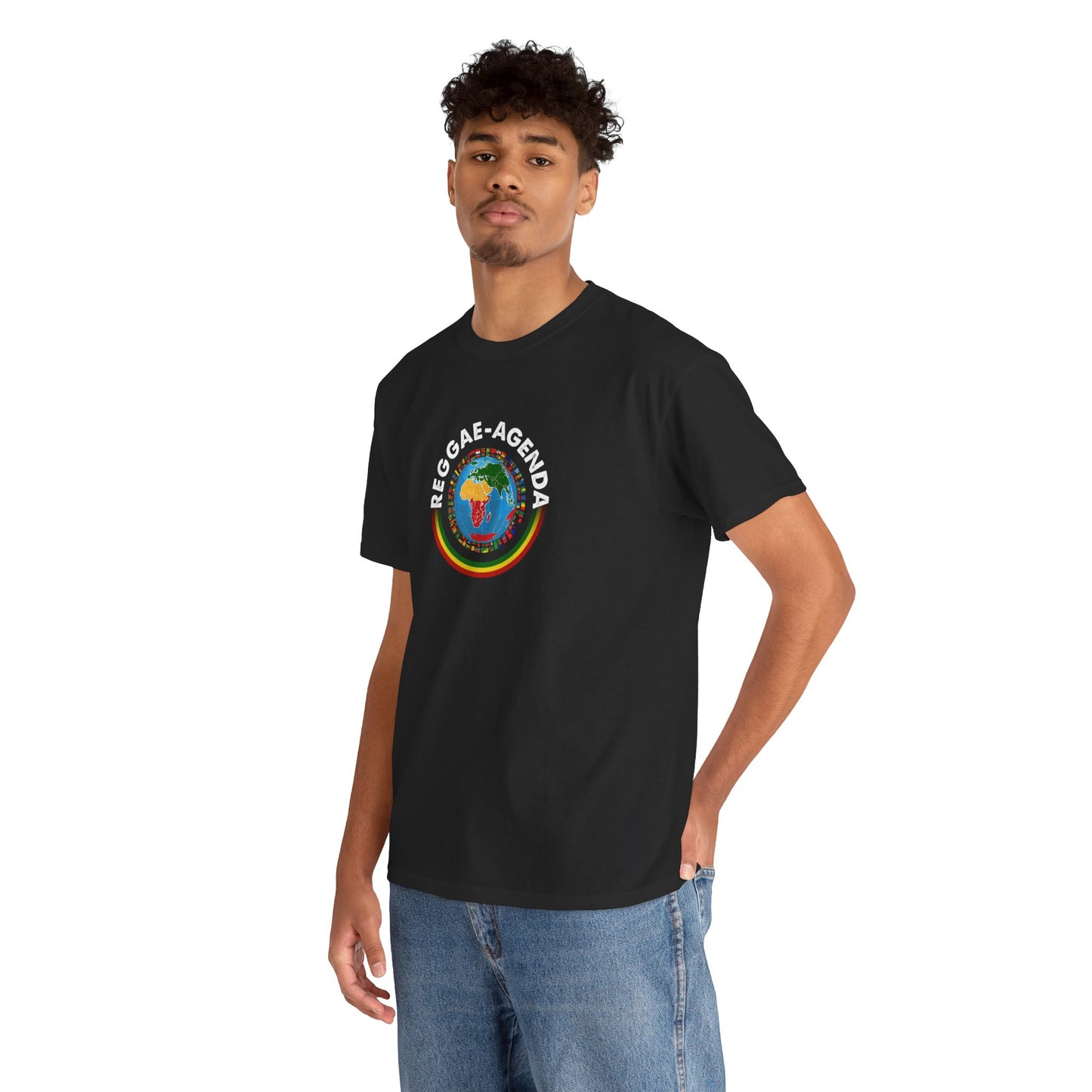 Reggae Agenda T-Shirt — Rasta Globe Graphic Tee