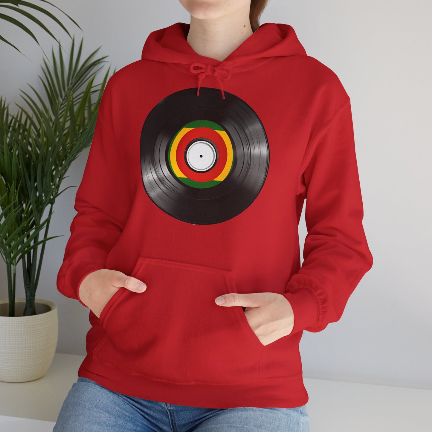 Reggae Vinyl Hooded Sweatshirt - Unisex Heavy Blend™