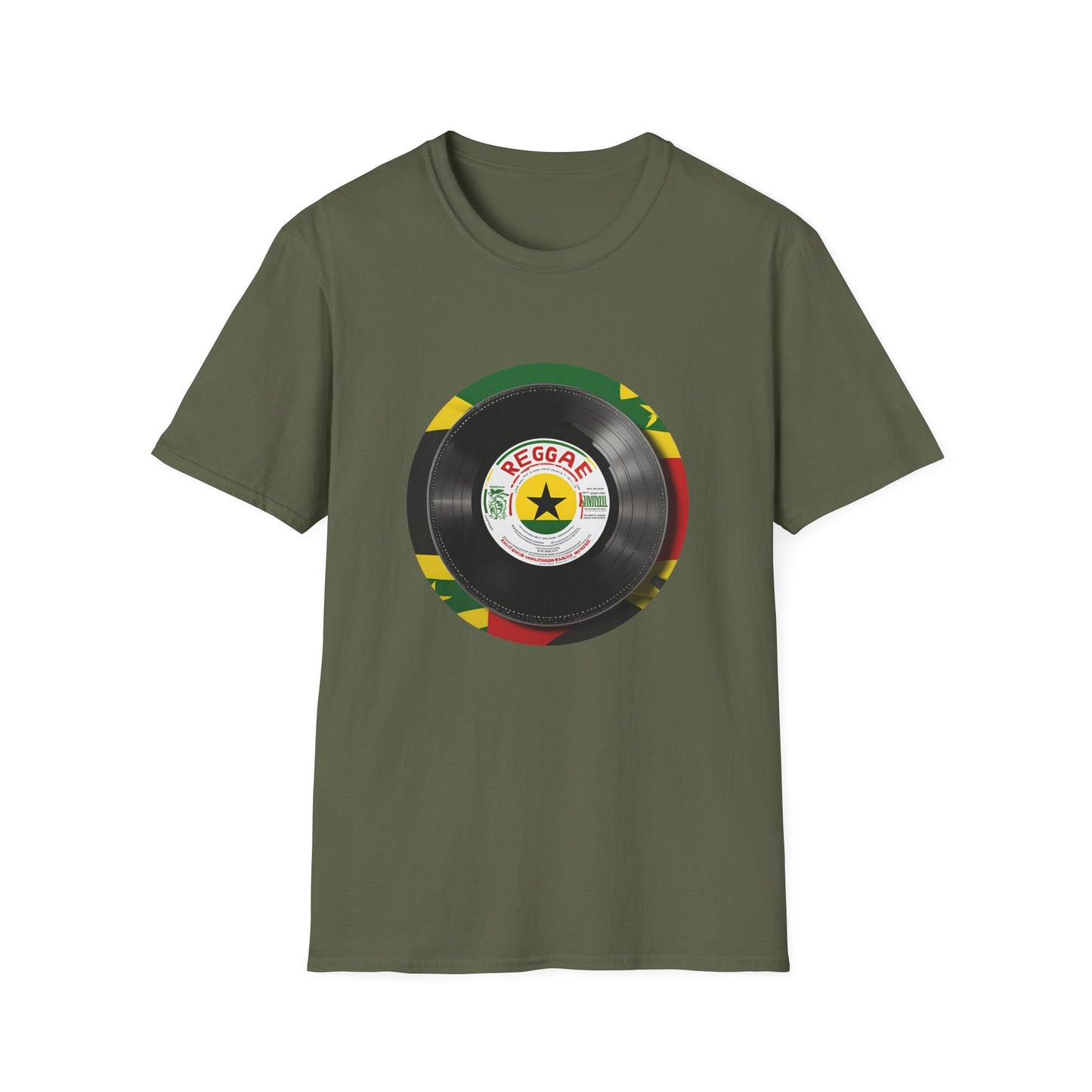 Red Yellow Green Vinyl T-Shirt | Unisex Softstyle