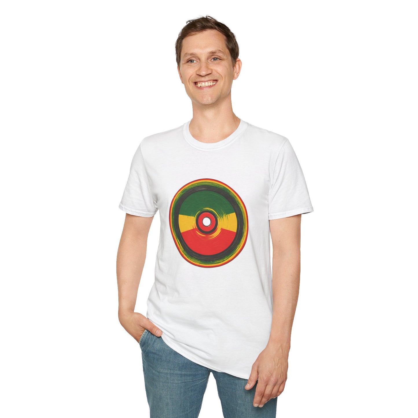 Reggae Retro Vinyl T-Shirt | Unisex Softstyle