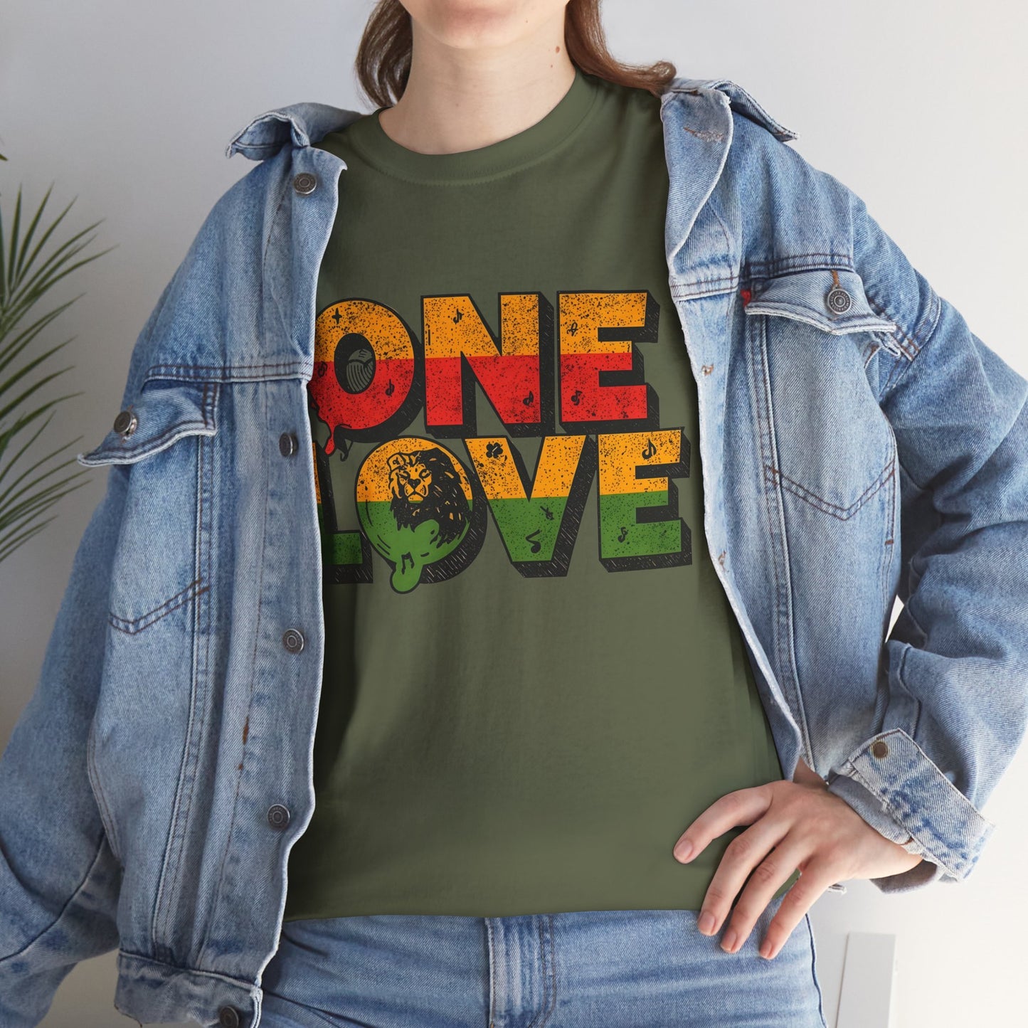 One Love T-Shirt – Retro Reggae Rasta Graphic Tee