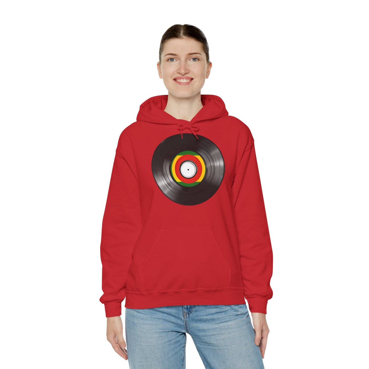 Reggae Vinyl Hooded Sweatshirt - Unisex Heavy Blend™