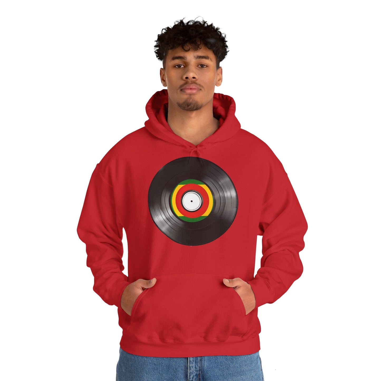 Reggae Vinyl Hooded Sweatshirt - Unisex Heavy Blend™