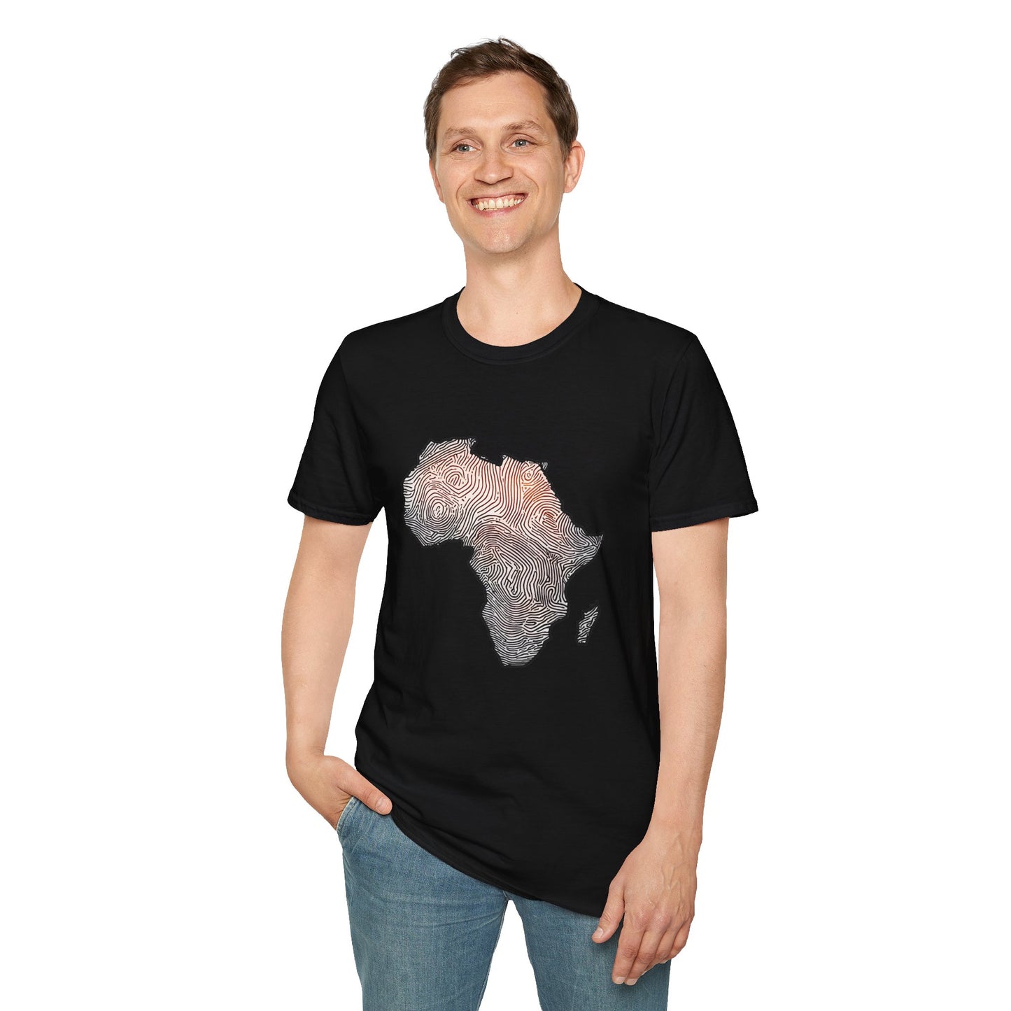 T-Shirt Fingerprint Africa | Unisex Softstyle