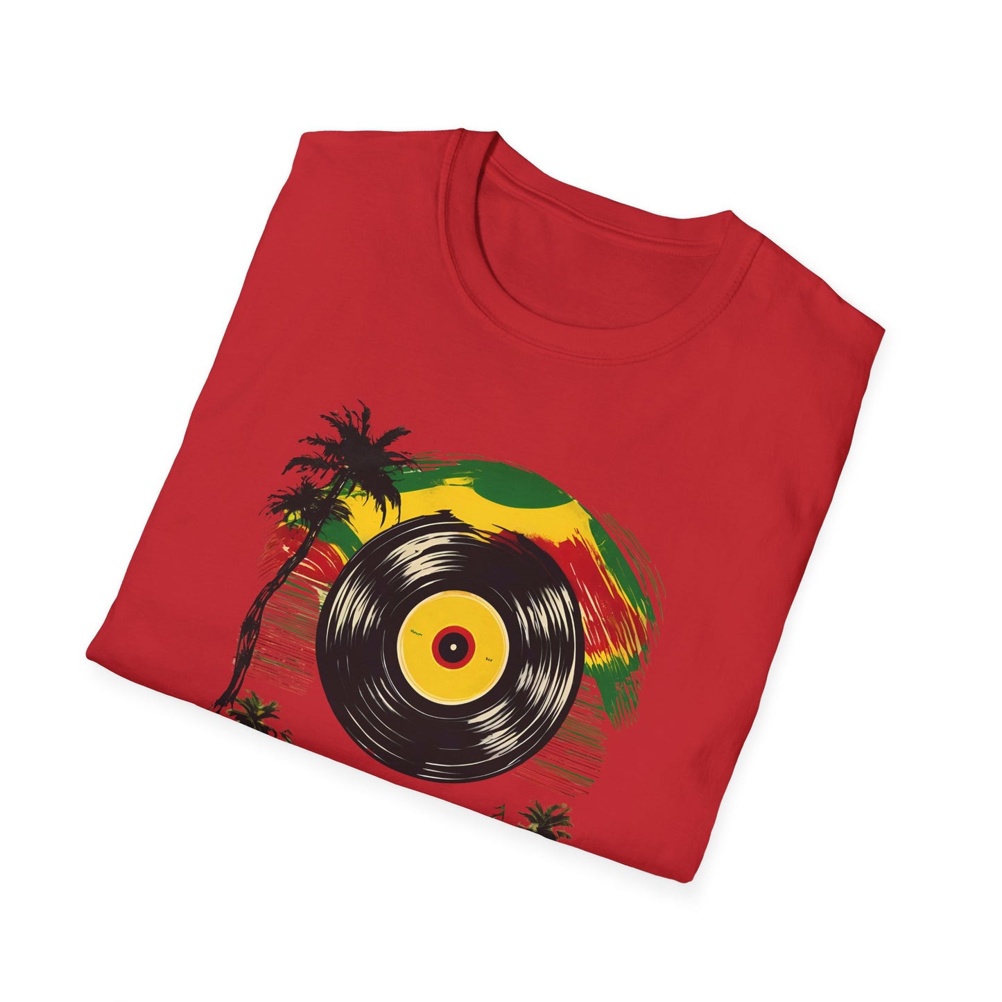 Retro Vinyl Reggae T-Shirt | Unisex Softstyle