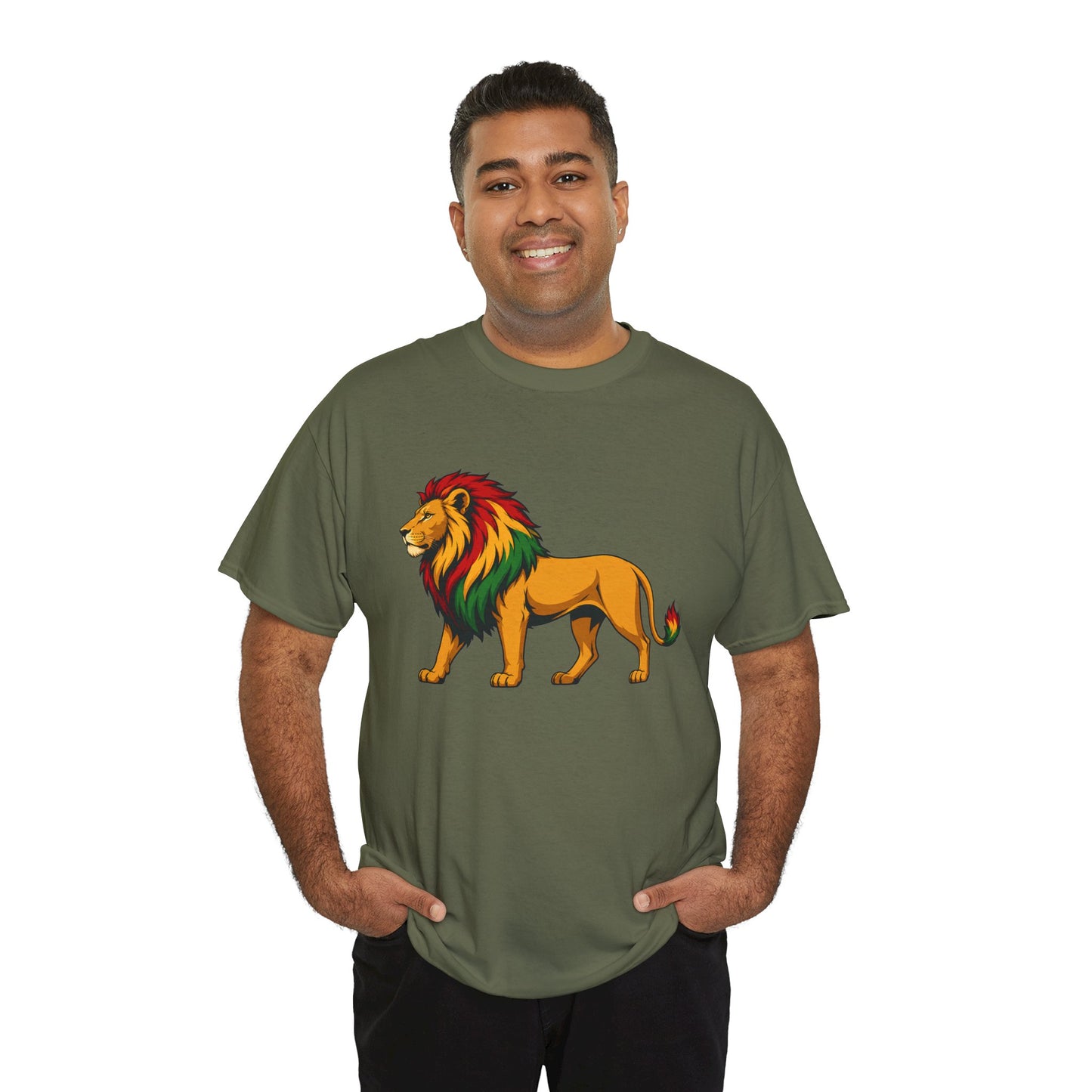 Rasta Mane Lion T-Shirt — Reggae Pride Graphic Tee