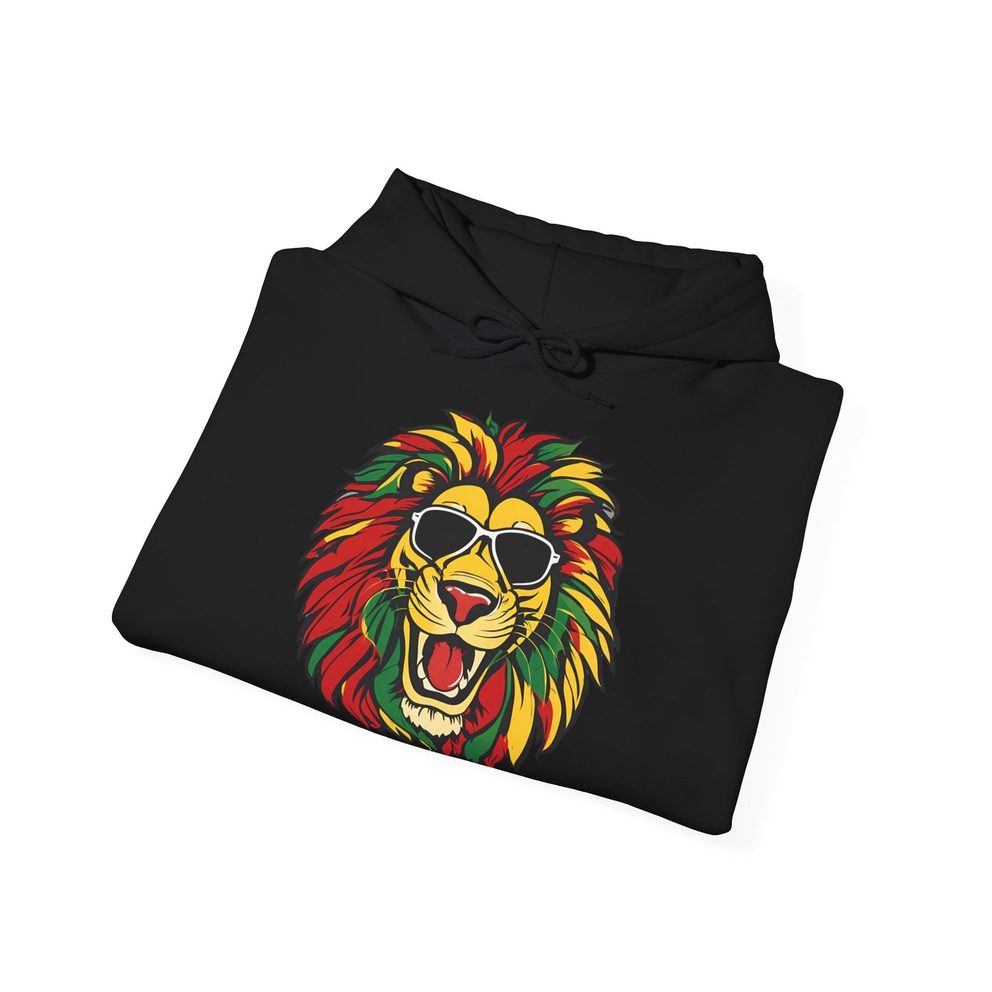 Reggae Lion King Hooded Sweatshirt | Unisex Heavy Blend™